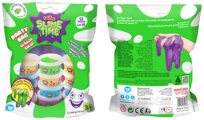Dohtime -Slimetime Novelties Partybag Slime - 12pcs