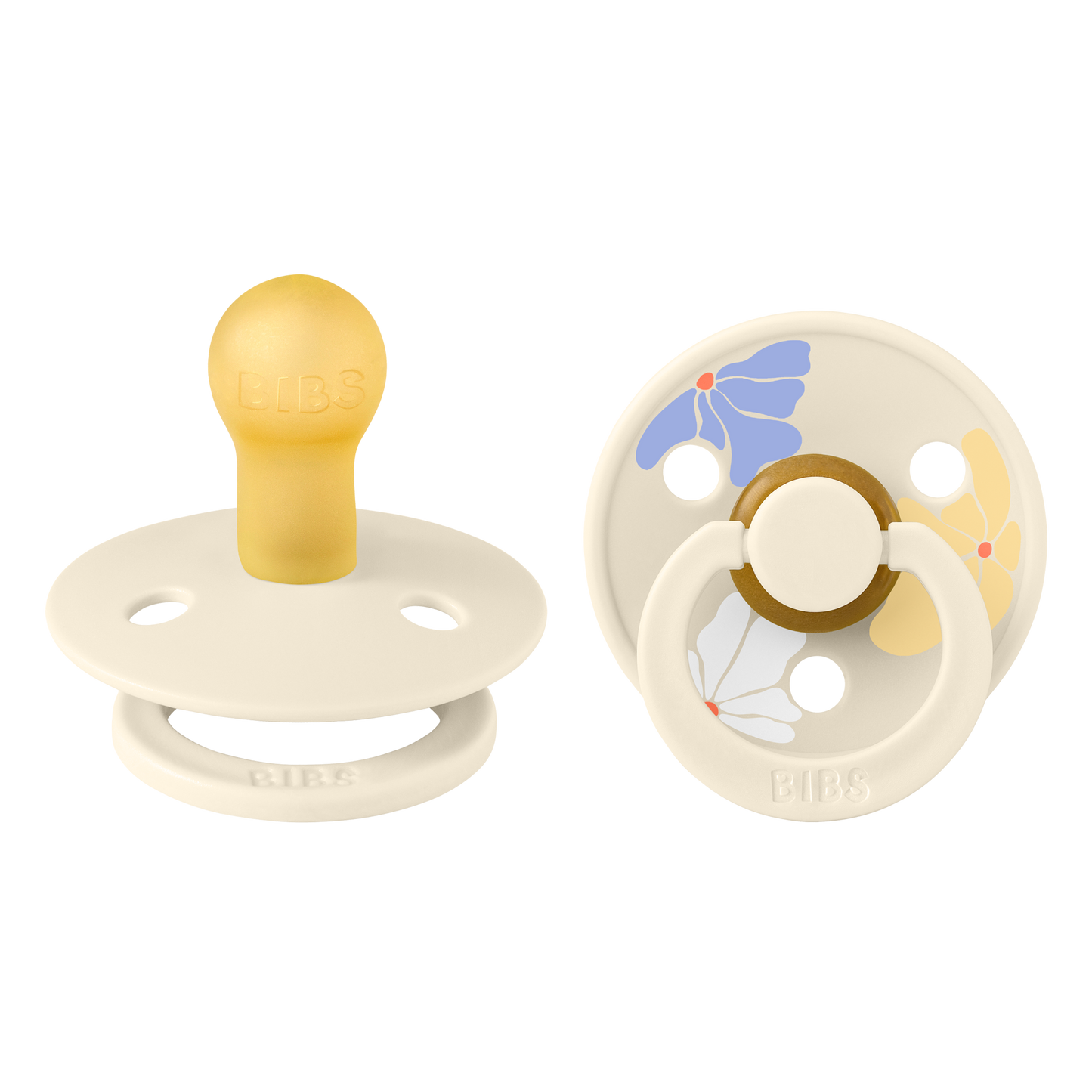 Bibs Pacifier Size 1-Baby 0-6M (2pcs)-Studio Colour -Ivory Mix