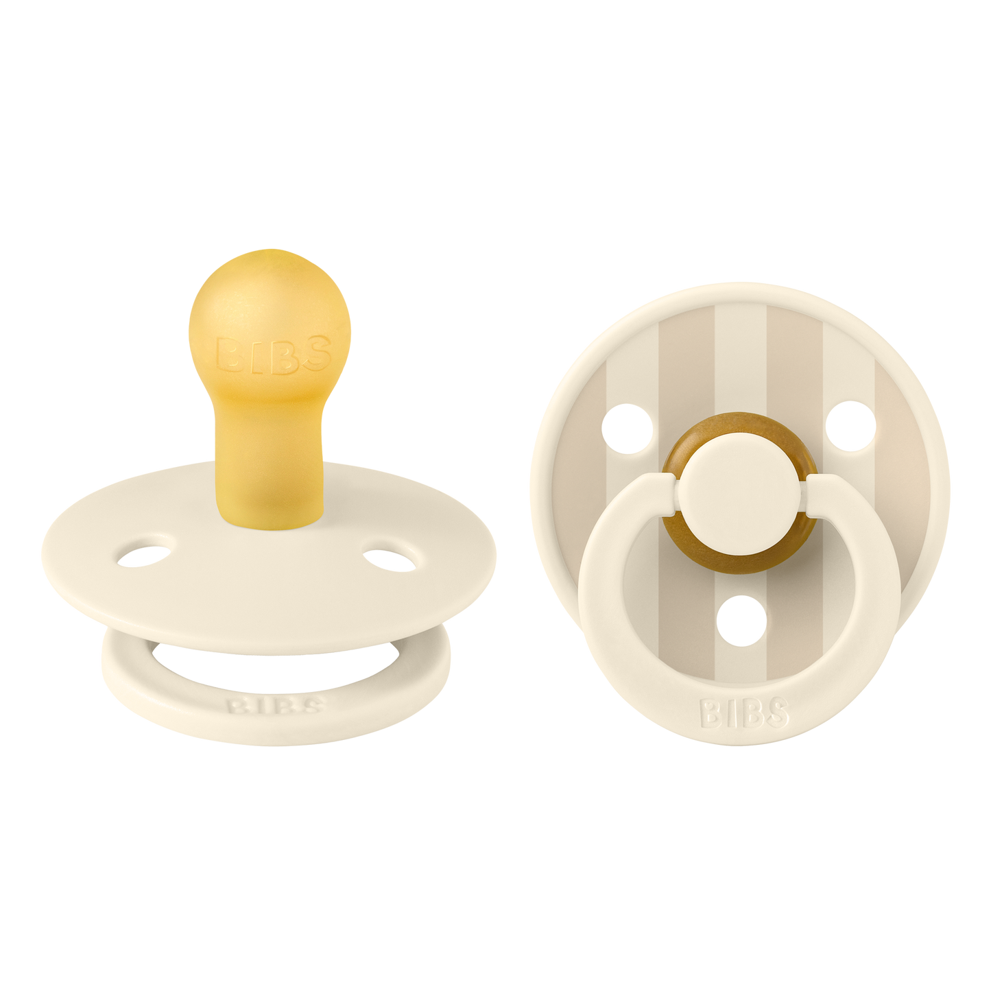 Bibs Pacifier Size 1-Baby 0-6M (2pcs)-Studio Colour -Vanilla Mix