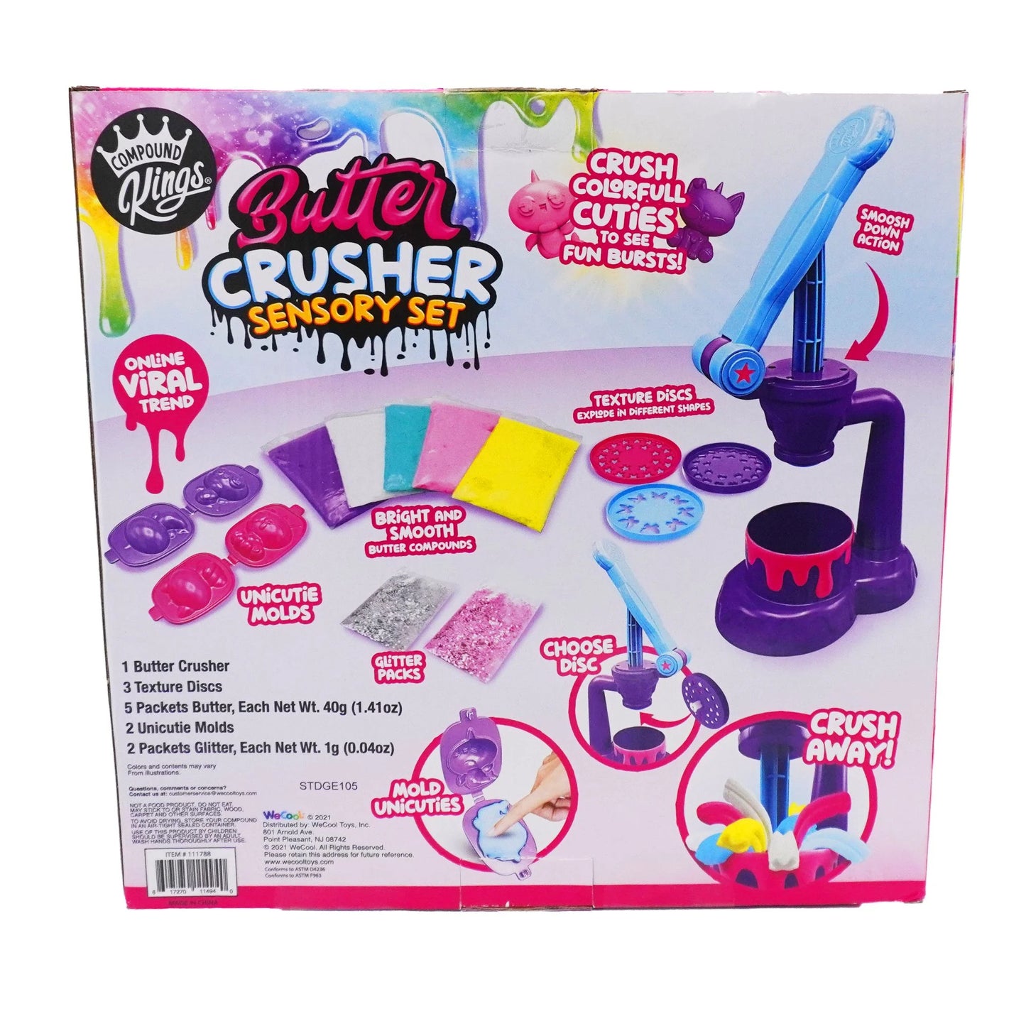 COMPOUND KINGS Butter Slime Crusher Playset
