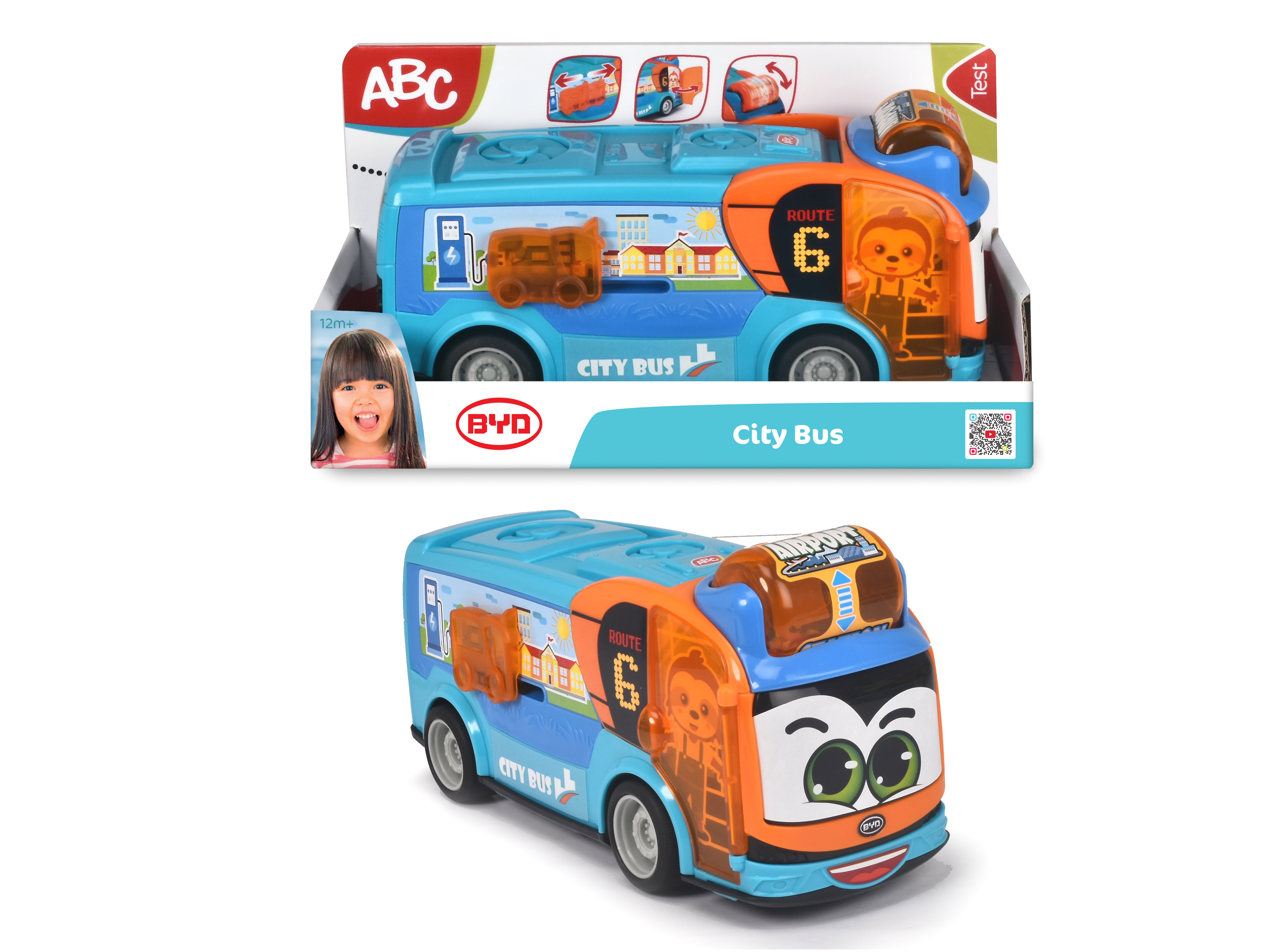 Dickie - Abc Byd City Bus Little Wings Dickie - Abc Byd City Bus Little Wings