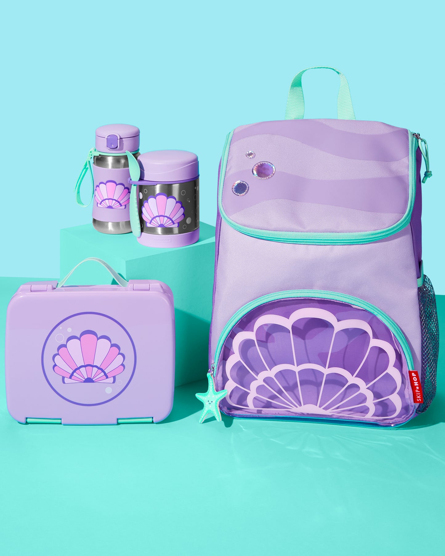 Skip Hop-Spark Style Big Backpack-Seashell