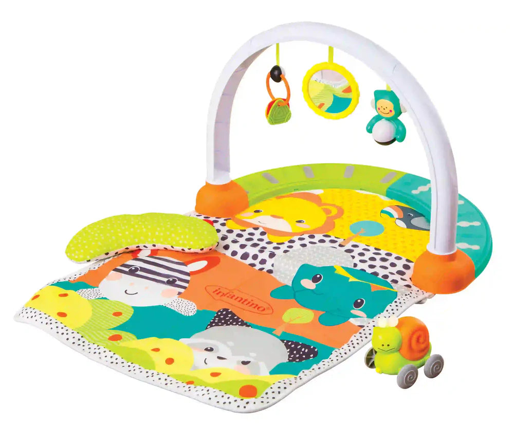 Infantino 4 En 1 Grow With Me – Centre D'Activités Évolutif – Jeux Interactifs (Boules, Sons, Lumières) – Pliable – Dès 9 Mois – Motricité Et Éveil