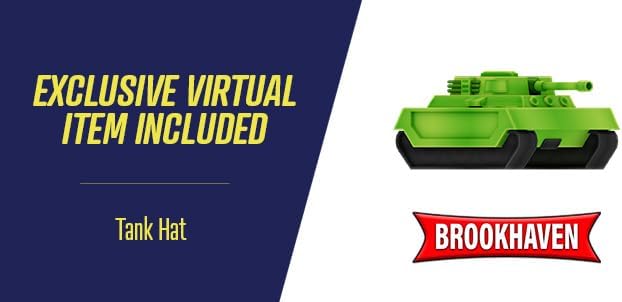 DevSeries Brookhaven Feature Tank - 7.5-Inch Vehicle with Lights