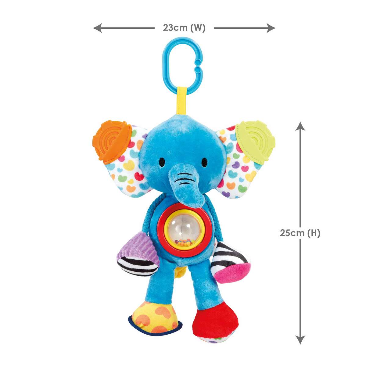 Addo-Little Lot Activity Time Elephant Sensory Pram Toy