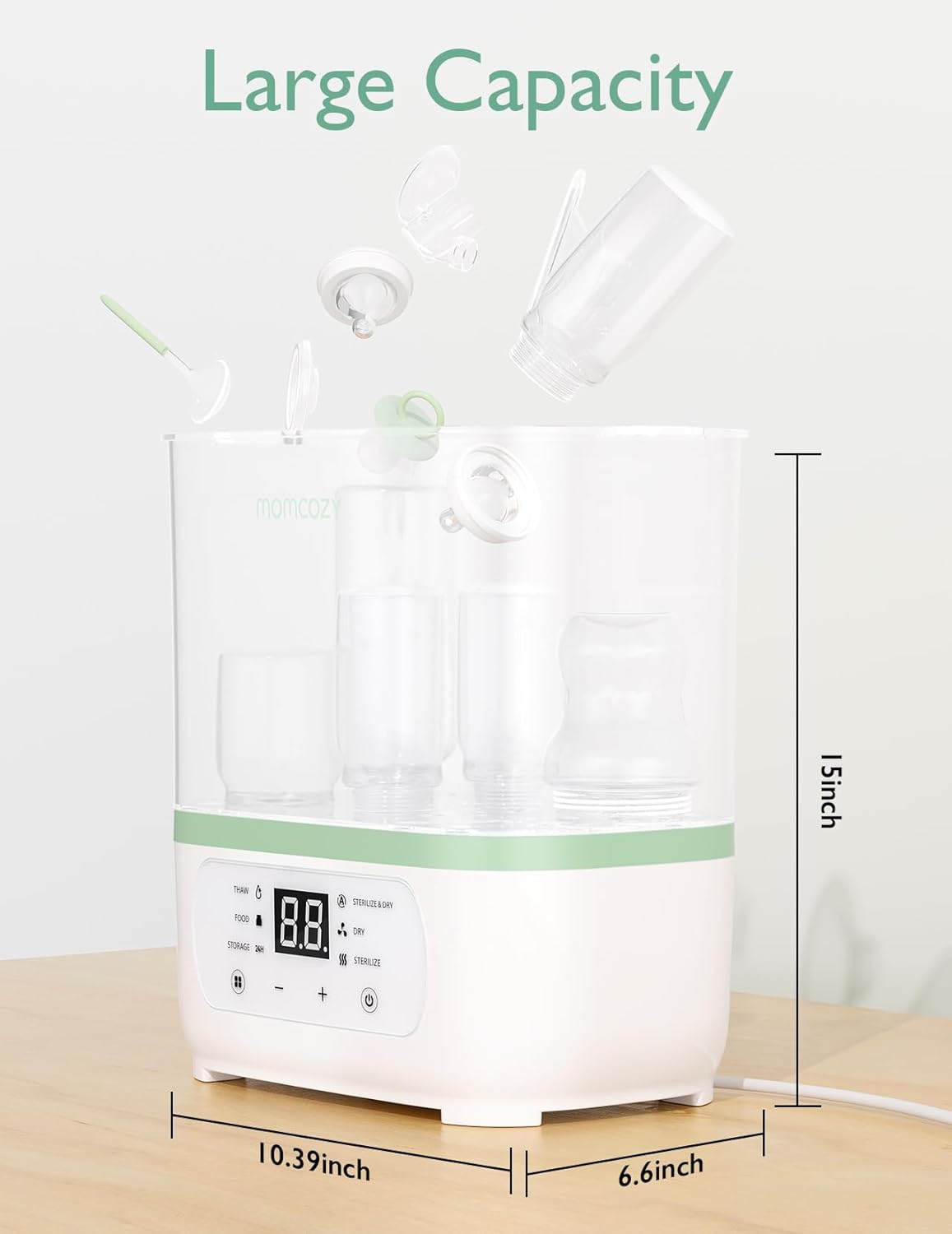 Momcozy 3 Layers Fast Bottle Sterilizer and Dryer