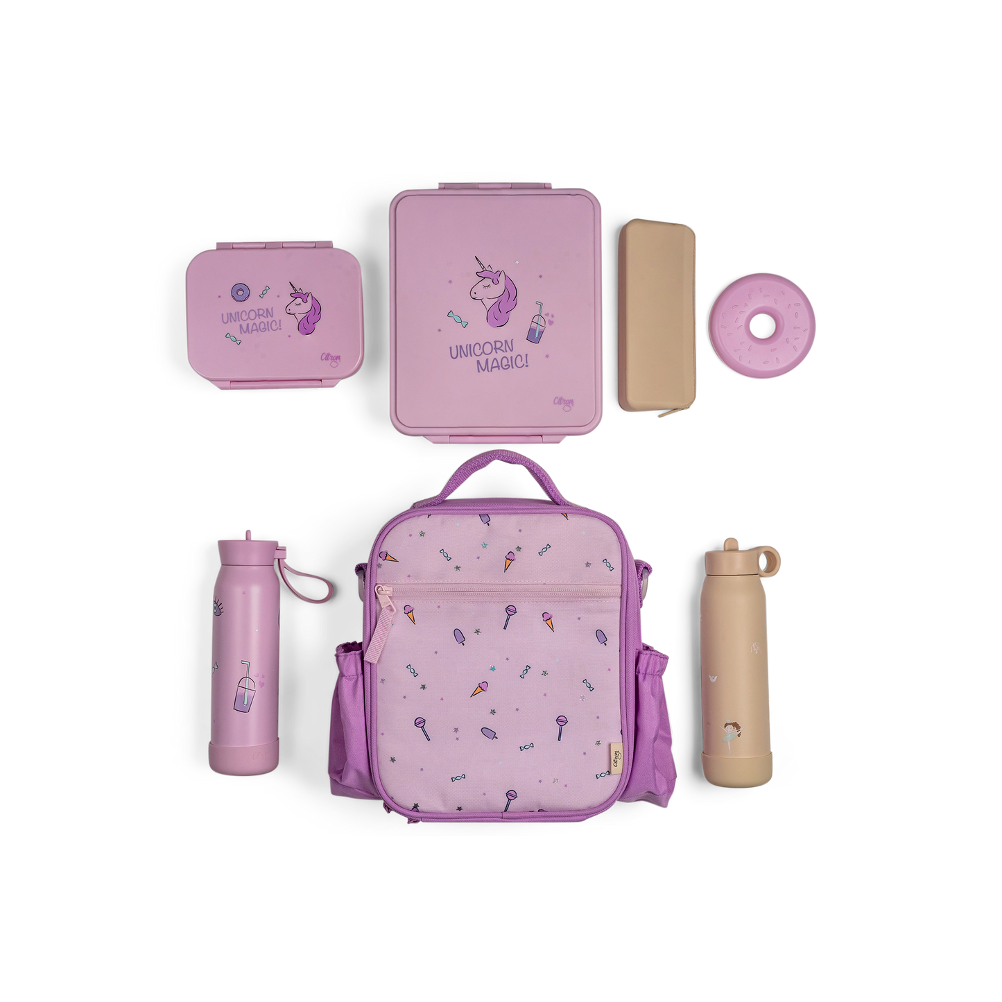 Citron Insulated Lunchbag Backpack-Stormy Unicorn