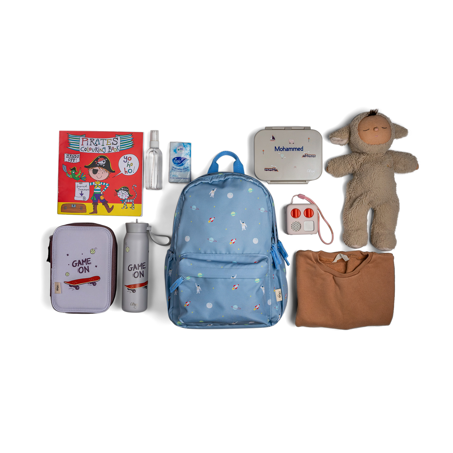 Citron-Medium Backpack-Spaceship