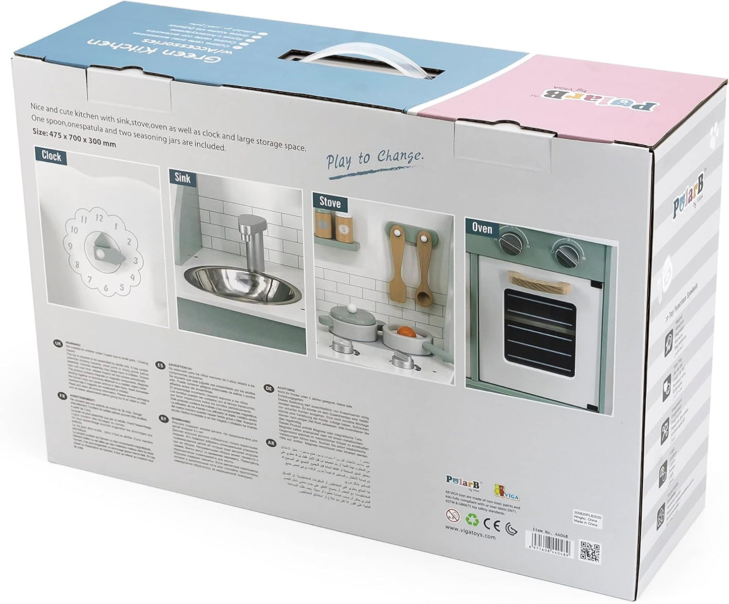 Green Kitchen with Accessories - PolarB