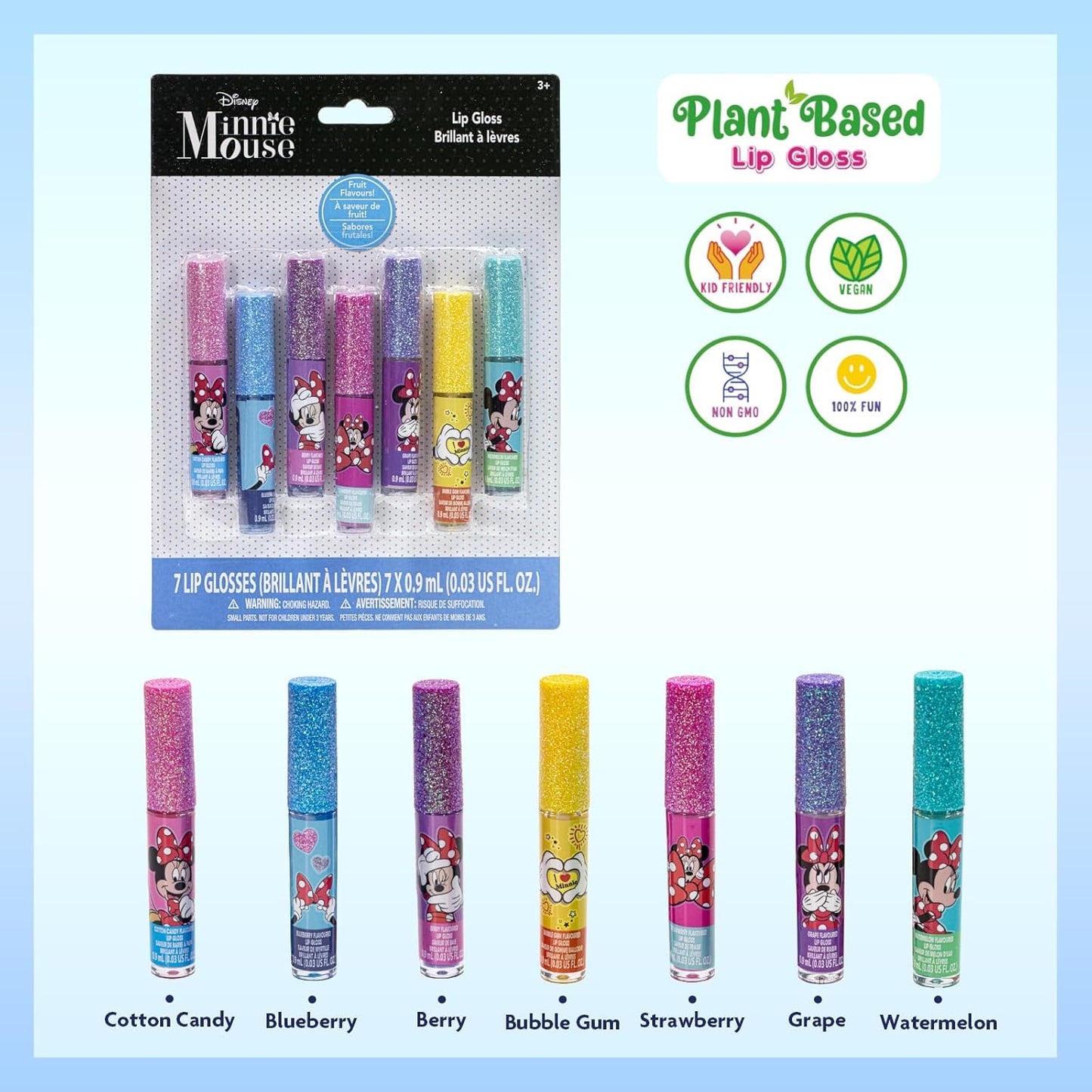 Townley Girl - Minnie Mouse - Lip Gloss Pack of 7