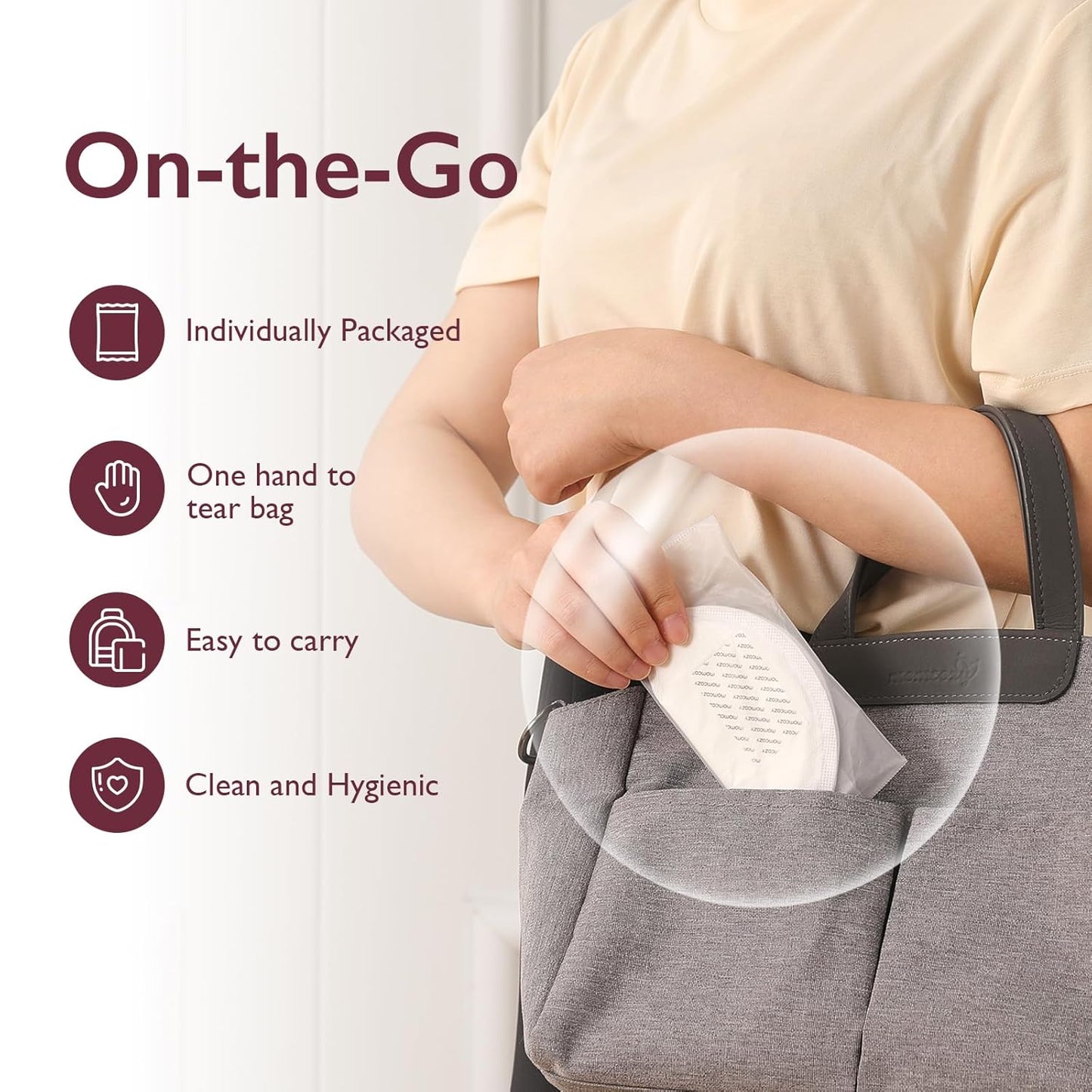 Momcozy Ultra-Thin Disposable Nursing Pads - 120 counts