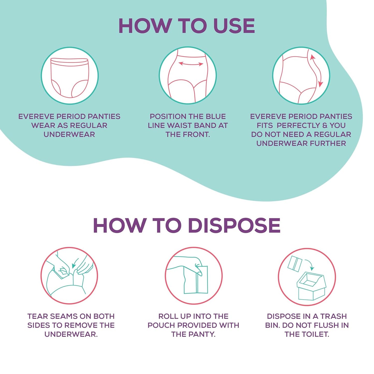 Evereve - Disposable Period Panties L-XL 10pcs