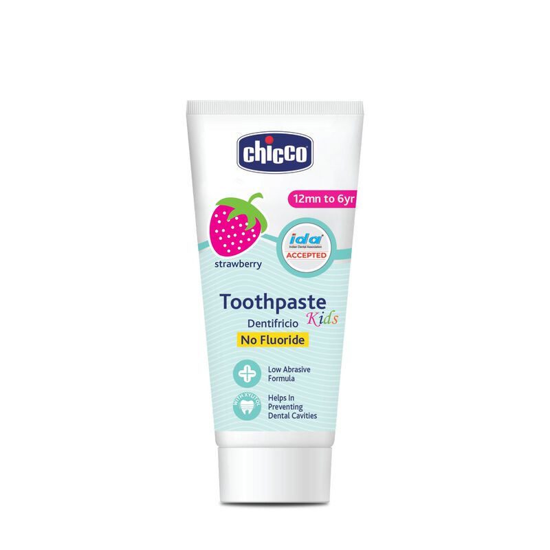 Chicco -Strawberry Toothpaste No Fluoride 50ml (1Y-6Y)