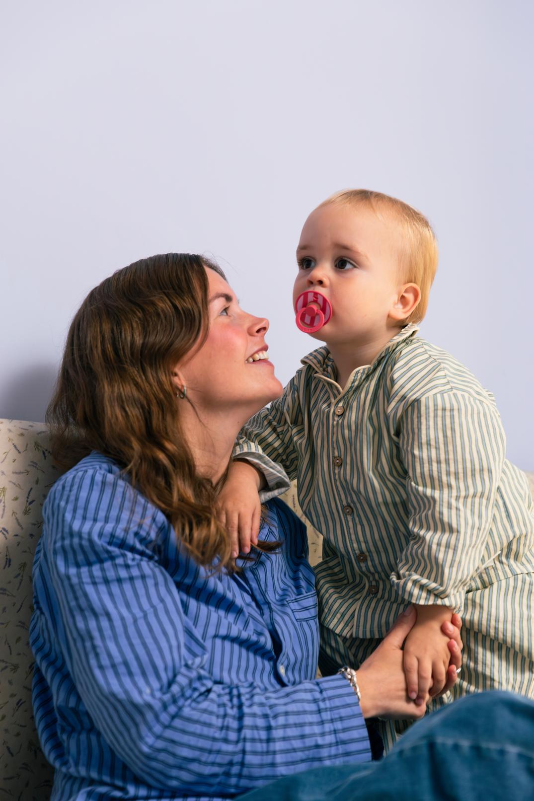 Bibs Pacifier Size 2 - Baby 6-18M (2pcs)-Studio Colour-Baby Pink Coral Mix