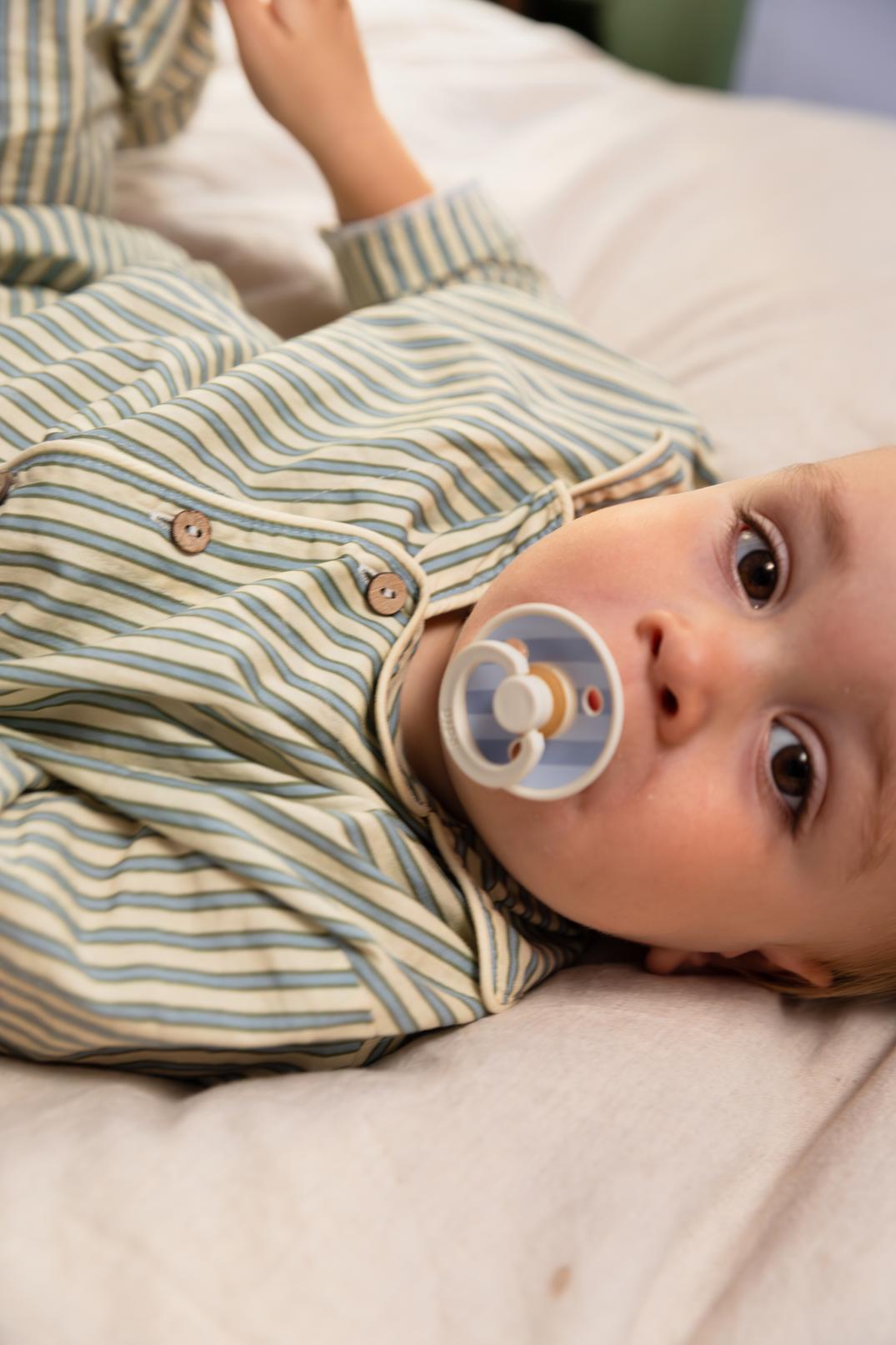 Bibs Pacifier Size 2 - Baby 6-18M (2pcs)-Studio Colour-Baby Blue Dusty Blue Mix