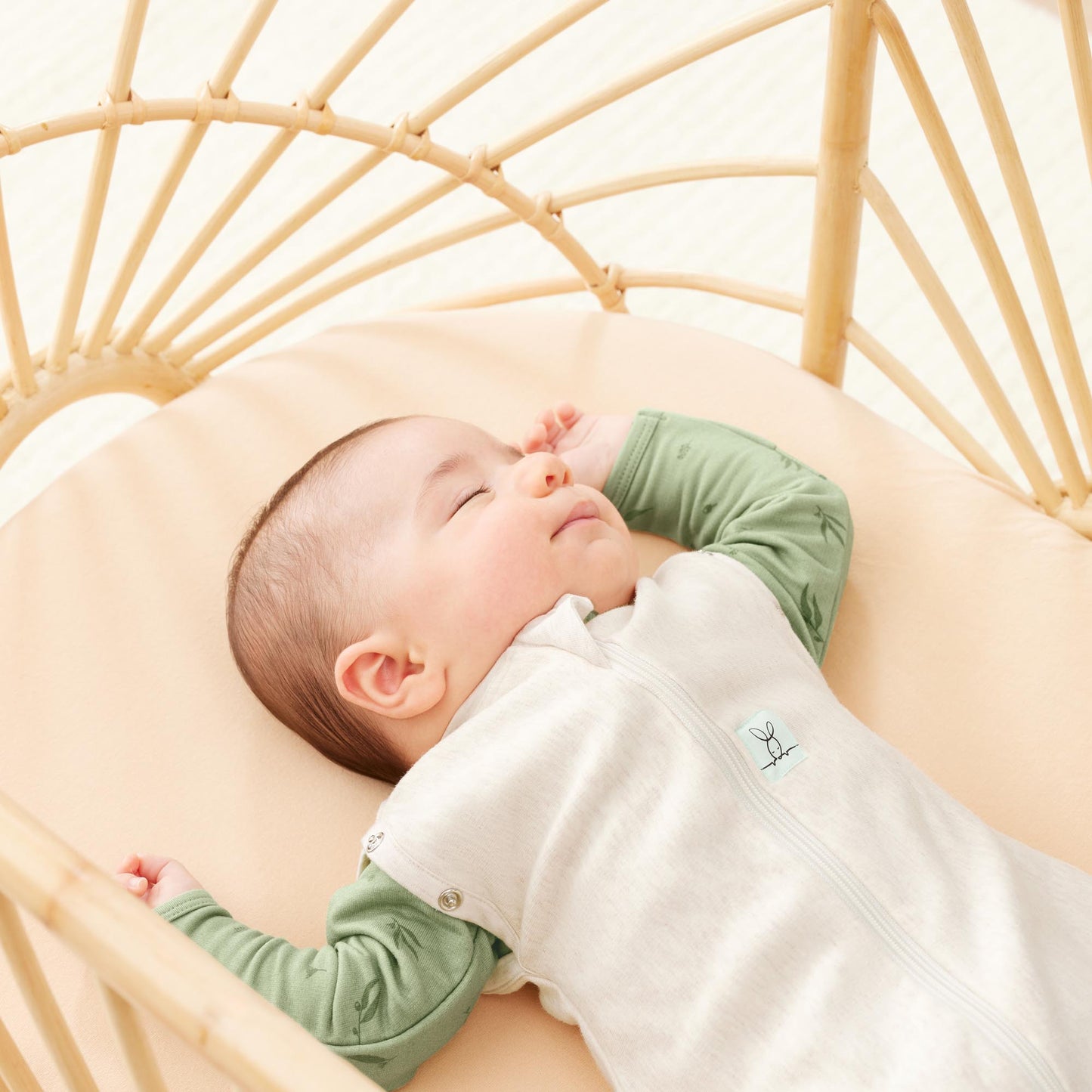 Ergo Pouch - Cocoon Swaddle Bag -TOG(0.2)-Oatmeal Marle