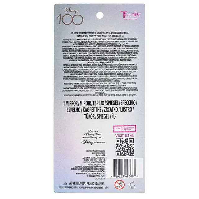 Townleygirl - Disney 100th Swirl Lip Gloss With Mirror - 4pcs