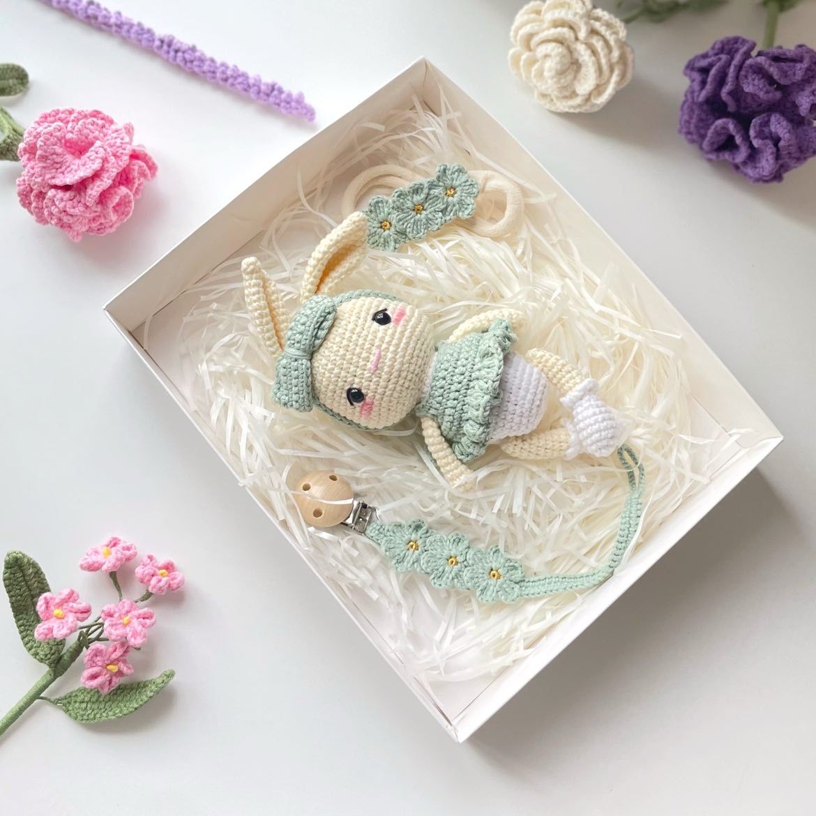 طقم دمية الكروشيه