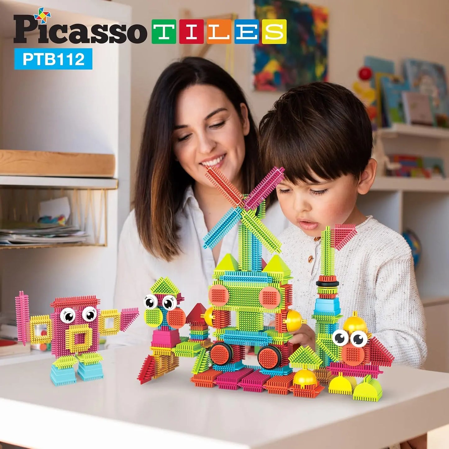 Bristle Shape Building Blocks 112 pcs – PicassoTiles
