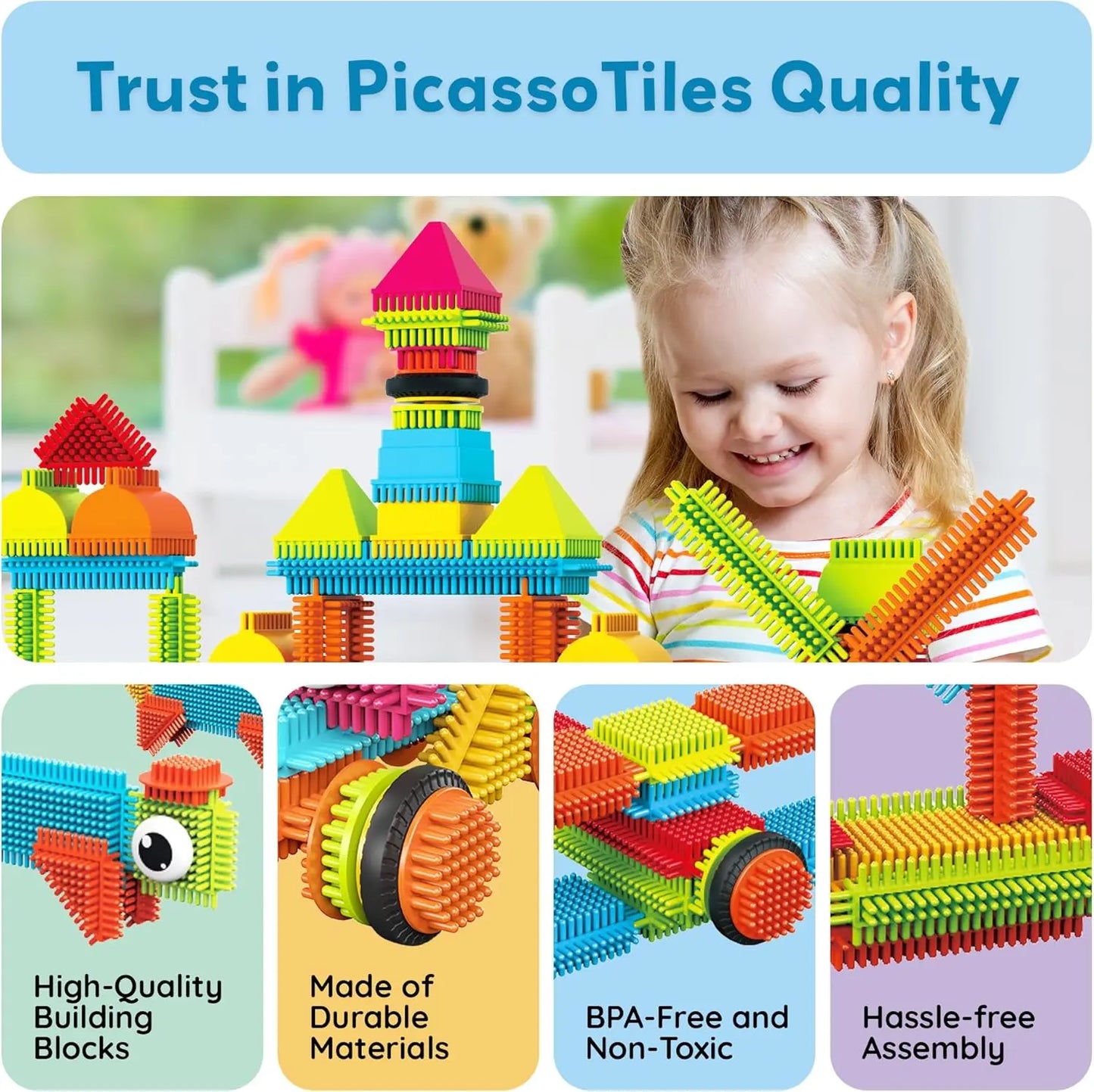 Hedgehog Building Block Set 240 pcs – PicassoTiles