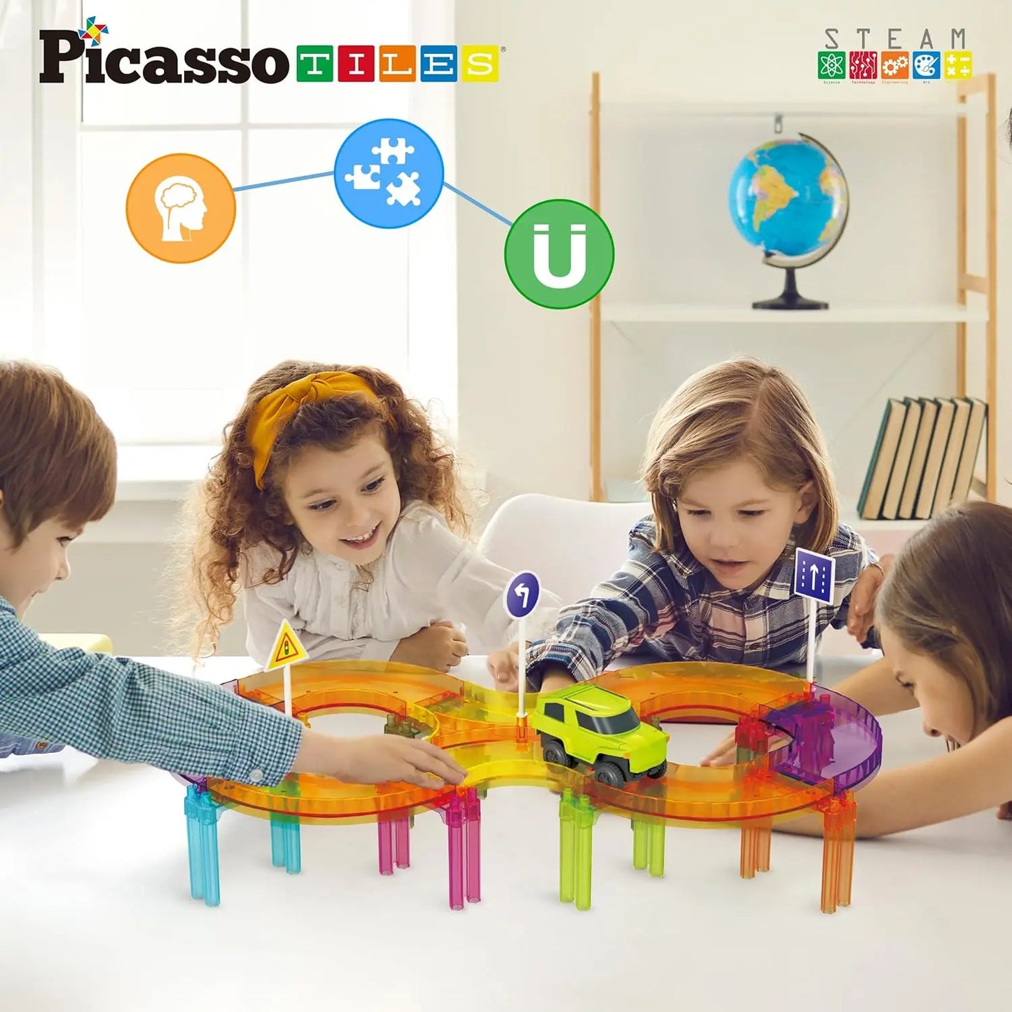 Magnetic Race Track Set 40 pcs – PicassoTiles