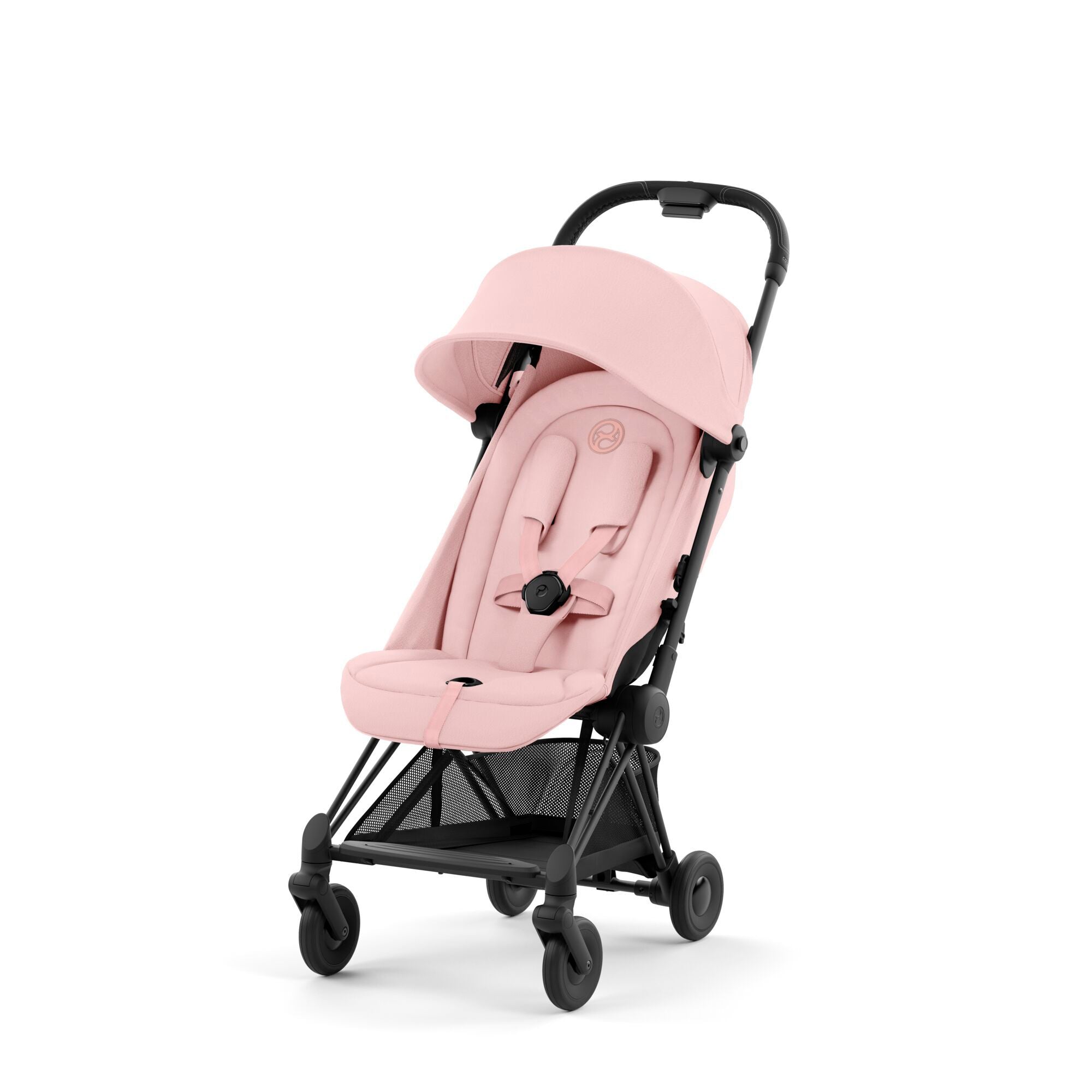 Cybex -Coya Peach Pink with Matte Black Frame – Little Wings