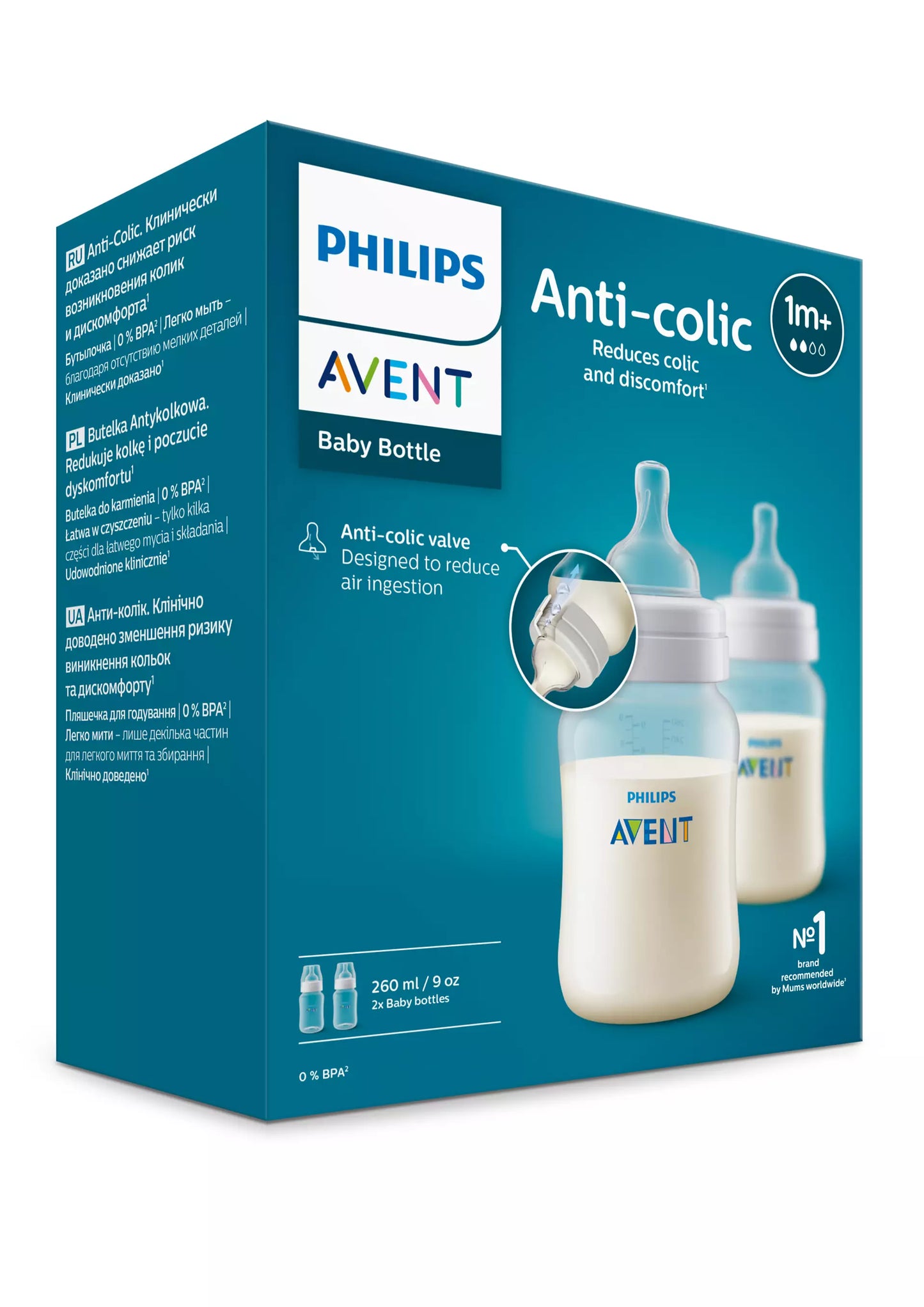 Philips Avent Anti-colic Baby Bottle 260ml-2 pack