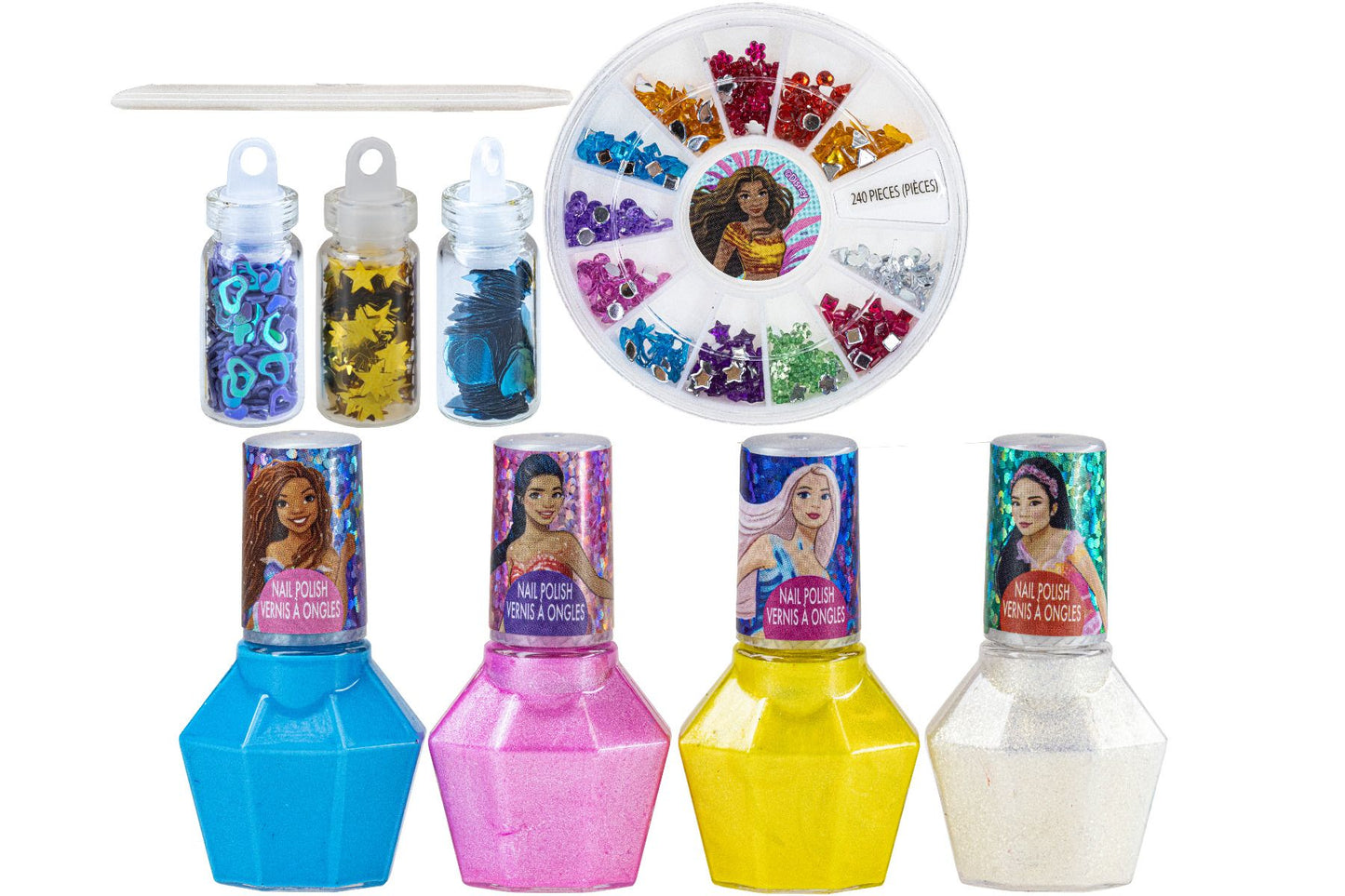 Disney The Little Mermaid Nail Polishes with Gems