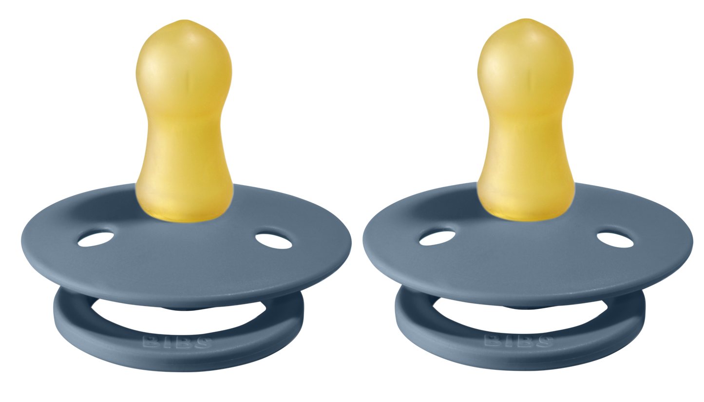Bibs Pacifier Size 1 - Baby 0-6M (2pcs) - Colour Twin-Packs - Petrol