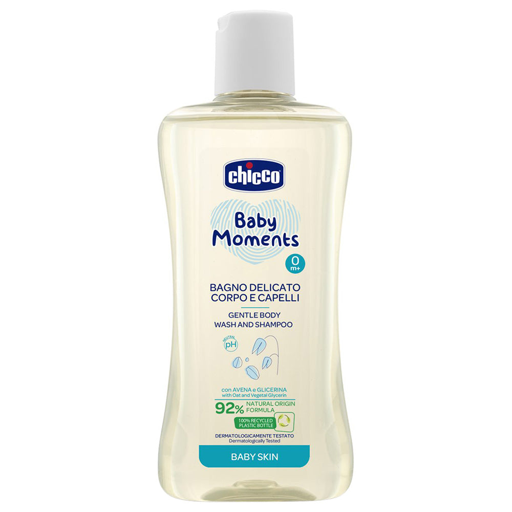 Chicco - Baby Moments Gentle Body Wash & Shampoo 200ml