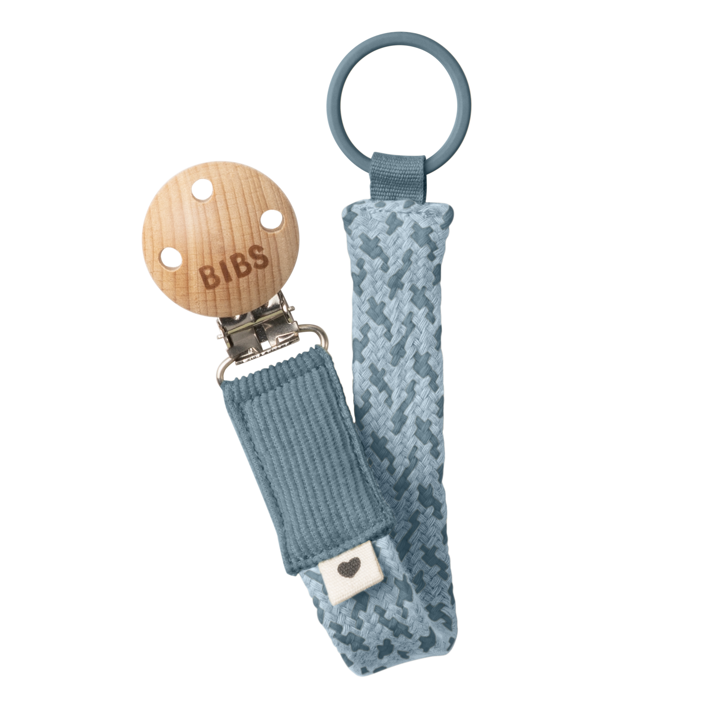 Bibs - Pacifier Clip - Petrol/Baby Blue