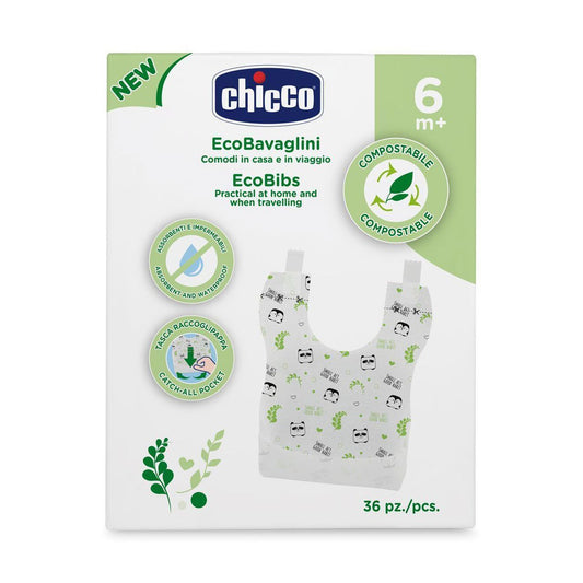 Chicco Disposable EcoBibs 36pcs 6m+