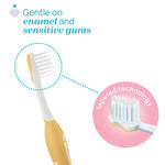 Chicco Combo Toothbrushes 6‑36M Lilac & Mustard