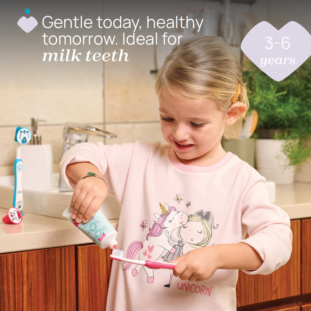 Chicco Combo Toothbrushes 3-6 Y Hippo & Panda
