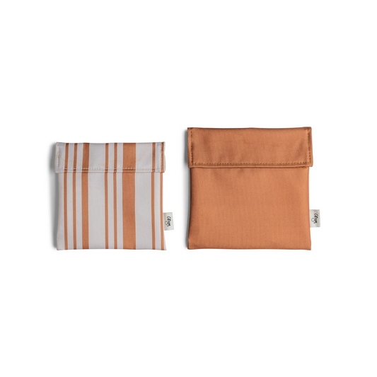 Citron-Reusable Sandwich Bag Set of 2-Caramel