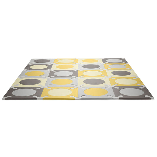 SkipHop - Playspot Floor Tiles - Gold & Grey