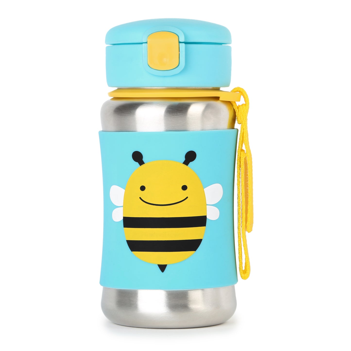 Skip Hop Zoo Stainless Steel Little Kid Straw Bottle-Bee