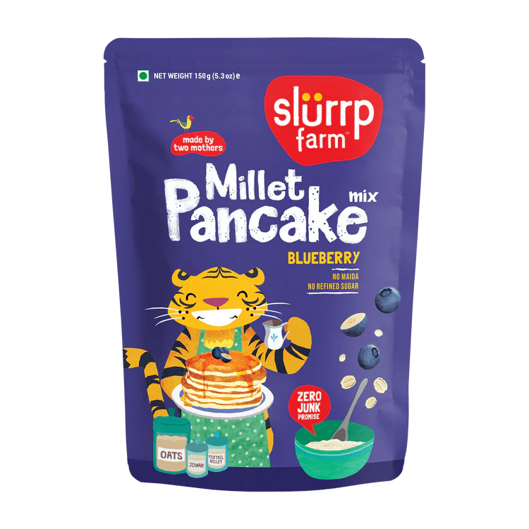 Slurrp Farm-Blueberry Millet Pancake