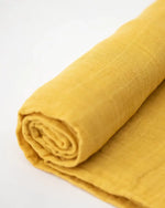Little Unicorn - Cotton Muslin Swaddle -Mustard