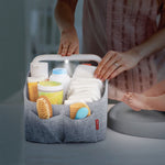 Skip Hop Light-Up Diaper Caddy - Grey