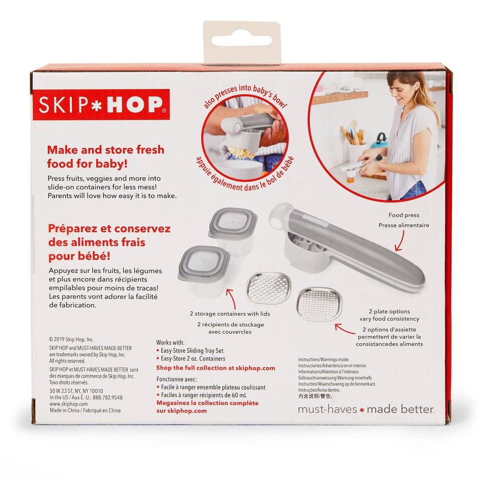 Skiphop - Easy-Prep Food Press Set - Grey