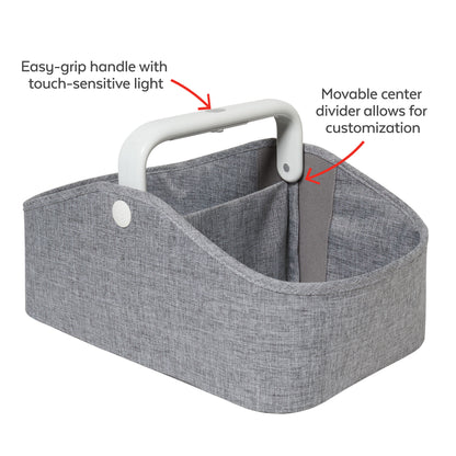 SkipHop-Light Up Diaper Caddy-Grey