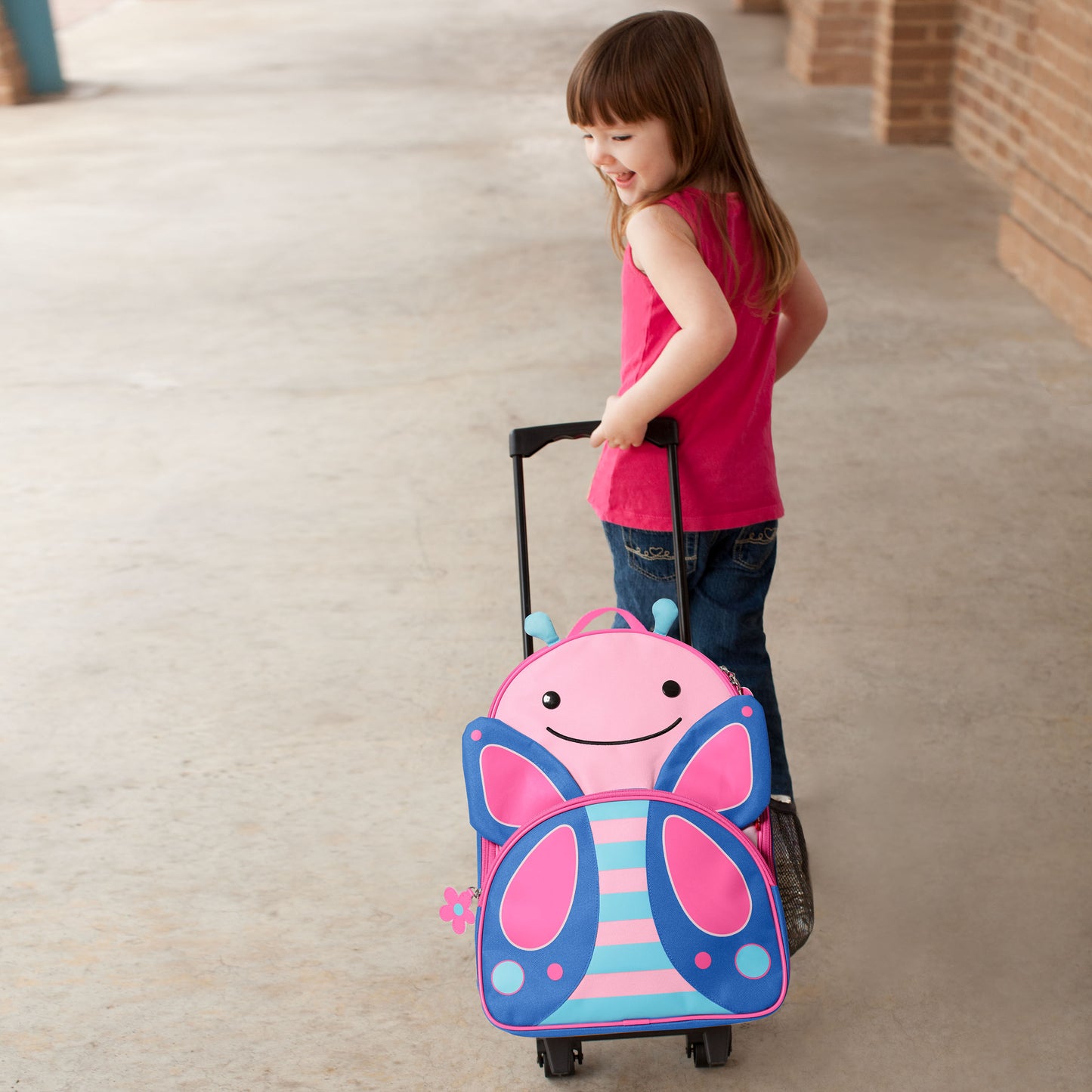 SkipHop - Zoo Kids Rolling Luggage -Butterfly