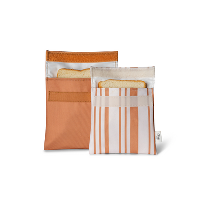 Citron-Reusable Sandwich Bag Set of 2-Caramel