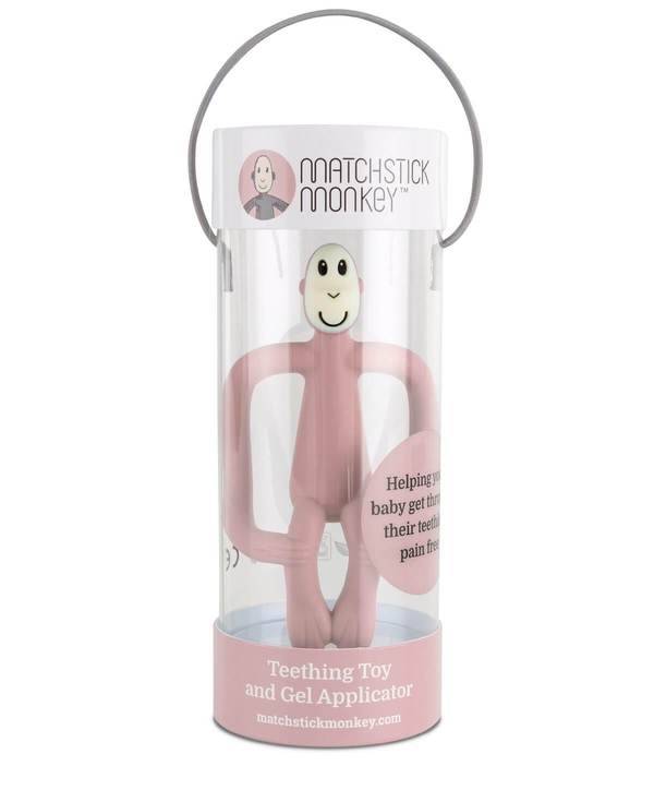 Matchstick Monkey - Original Teething Toy - Dusty Pink