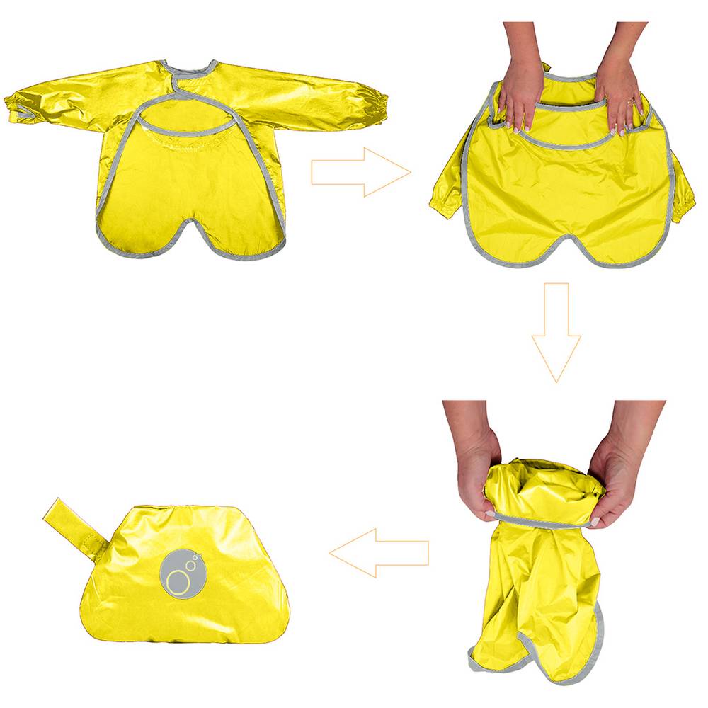 b.box - Smock bib-Lemon Sherbet