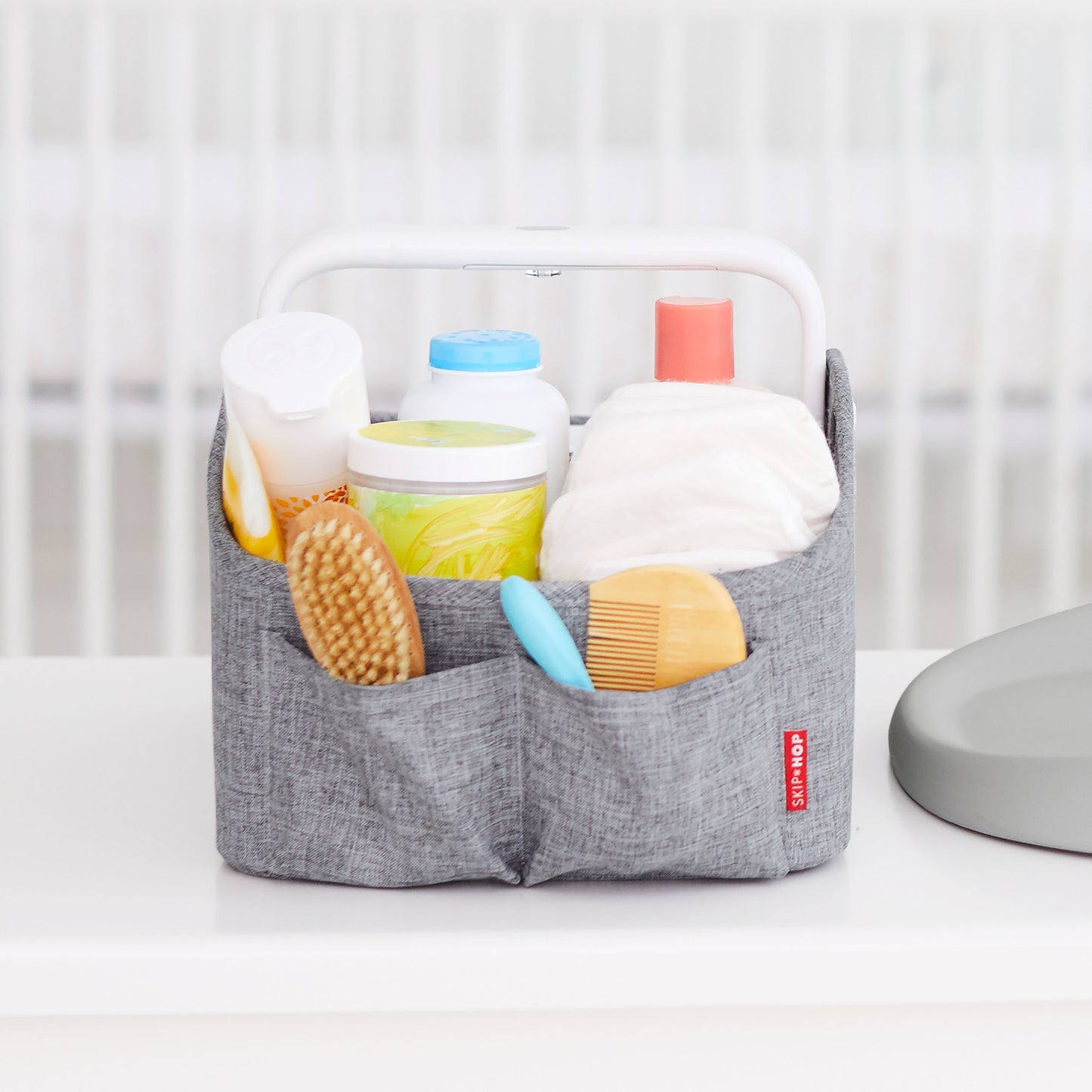 SkipHop-Light Up Diaper Caddy-Grey