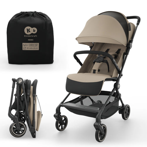Kinderkraft - Nebo Cabin Lightweight Stroller - Beige