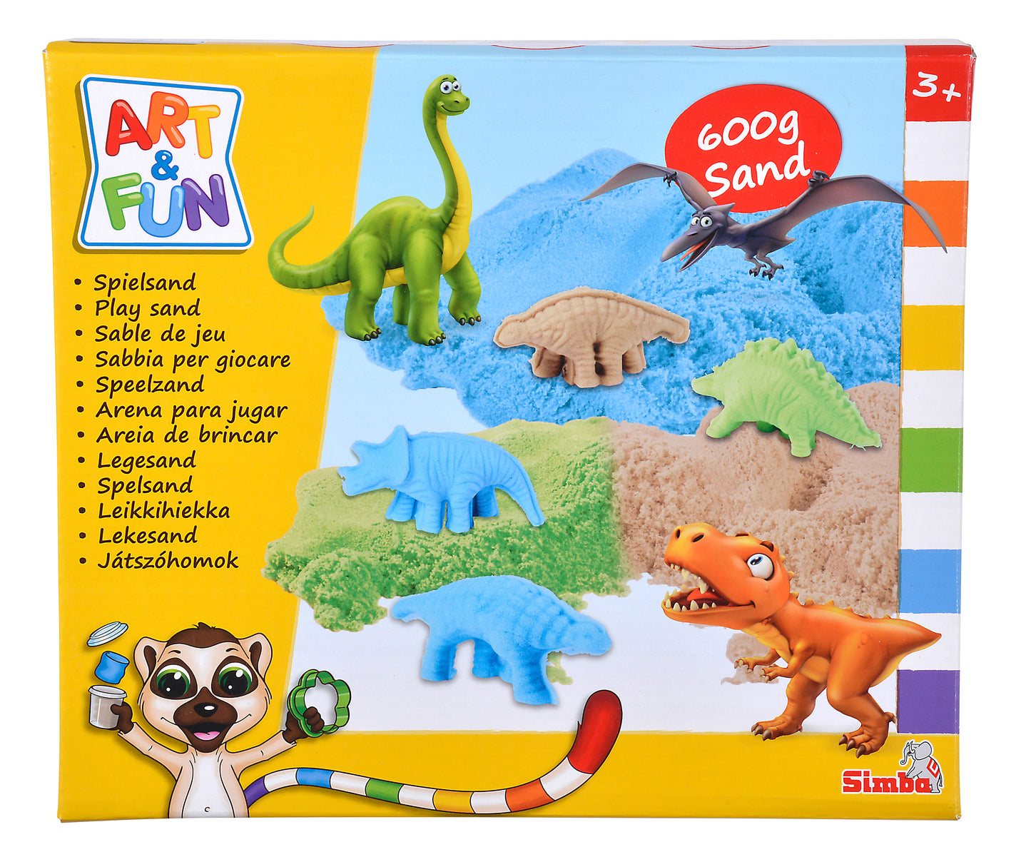 Simba - Art&Fun Playsand Set Dinosaurs