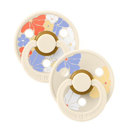 Bibs Pacifier Size 1-Baby 0-6M (2pcs)-Studio Colour -Ivory Mix